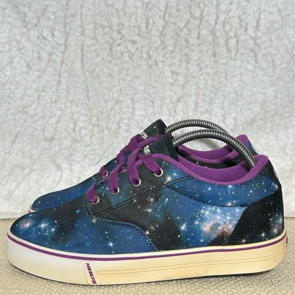 Heelys Youth/Kids Blue/Purple Launch 2 Wheeled Sneakers Shoes SZ EU 38 & W7 & 6Y - Picture 2 of 11